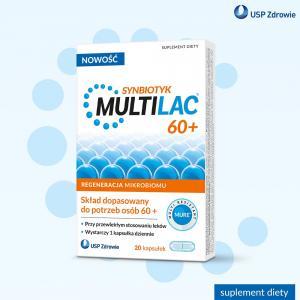 MULTILAC Synbiotyk (Probiotyk + Prebiotyk) 60+ x 20 kaps