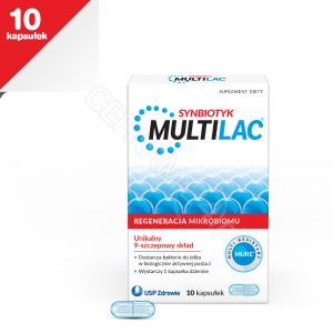MULTILAC Synbiotyk (Probiotyk + Prebiotyk) x 10 kaps