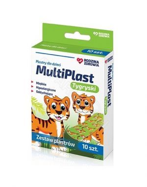 MultiPlast plastry dla dzieci Tygryski x 10 szt