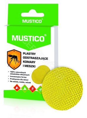 Mustico plastry odstraszające komary i meszki x 12 szt