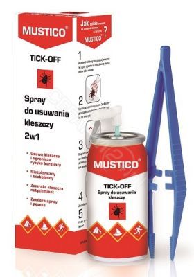 Mustico Tick-off spray do usuwania kleszczy 2w1 8 ml