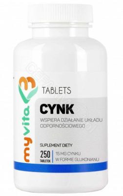 MyVita Cynk (glukonian cynku) x 250 tabl