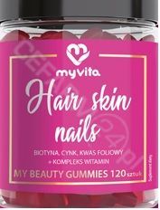 MyVita Hair Nails Skin Włosy skóra paznokcie żelki  x 120 szt