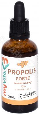 MyVita Propolis forte bezalkoholowy 10% krople 50 ml