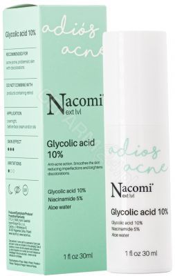 Nacomi Next lvl serum do twarzy z kwasem glikolowym 10% 30 ml