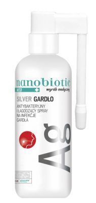 Nanobiotic Med+ Silver - gardło spray 30 ml