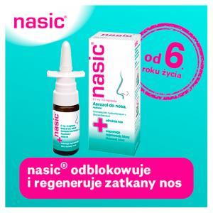 Nasic aerozol do nosa (0,1 mg + 5 mg)/dawkę 10 ml