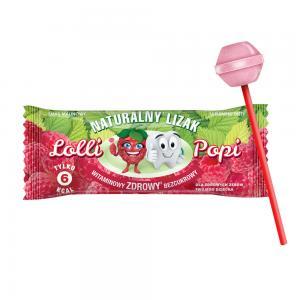 Naturalny lizak Lolli-Popi Multiwitamina o smaku malinowym x 40 szt