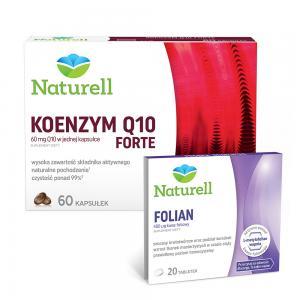 Naturell Koenzym Q10 Forte x 60 kaps + Naturell Silica Biotyna próbka GRATIS!!!