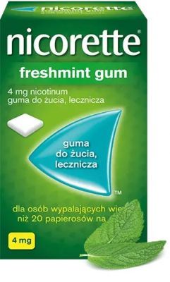 Nicorette freshmint 4 mg x 105 szt gum do żucia