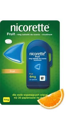 Nicorette fruit 4 mg x 20 tabl do ssania