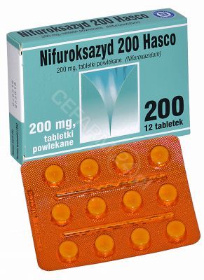 Nifuroksazyd 200 mg x 12 tabl (hasco)