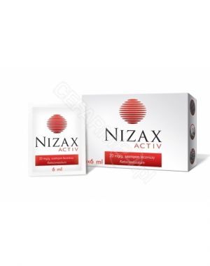 Nizax activ 20 mg/g 6 ml x 6 sasz