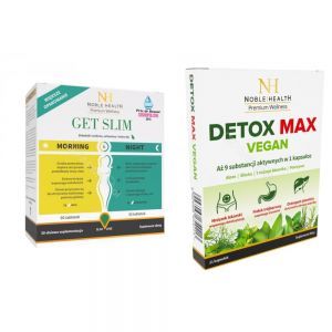 Noble health get slim morning & night x 90 tabl (60 tabl + 30 tabl) + Detox Max Vegan x 21 kaps