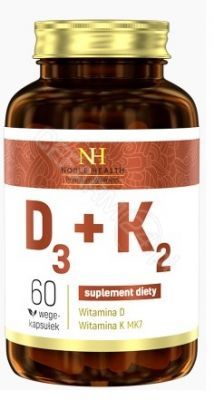 Noble Health Witamina D3+K2 x 60 wege-kaps