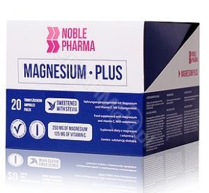 Noble Pharma Magnesium Plus smak malinowy 20 fiolek x 25 ml