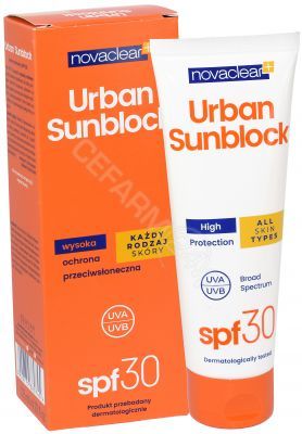 Novaclear Urban Sunblock krem ochronny SPF 30 (każdy rodzaj skóry) 125 ml