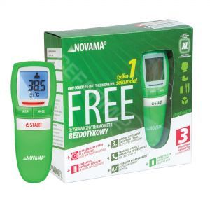 Novama Free termometr elektroniczny bezkontaktowy (FRESH GREEN)