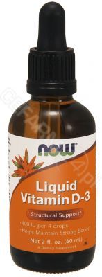 NOW Foods D-3 Liquid – Witamina D3 w płynie 60 ml