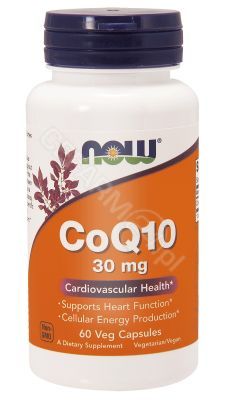 NOW Foods Koenzym Q10 30 mg x 60 kaps