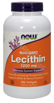 NOW Foods Lecytyna (bez GMO) 1200 mg x 200 kaps