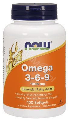 NOW Foods Omega 3-6-9 (1000 mg) x 100 kaps