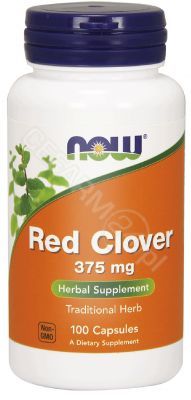 NOW Foods Red Clover (Koniczyna łąkowa) 375 mg x 100 kaps
