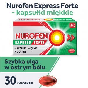 Nurofen Express Forte ibuprofen 400 mg na ból i gorączkę kapsułki x 30 szt
