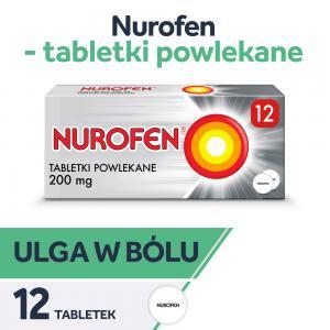 Nurofen ibuprofen 200 mg na ból i gorączkę tabletki x 12 szt