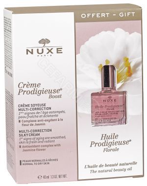 Nuxe Prodigieuse promocyjny zestaw - aksamitny krem do skóry normalnej i suchej 40 ml + suchy olejek do twarzy, ciała i włosów Florale 10 ml GRATIS