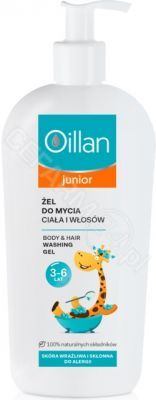 Oillan Junior żel do mycia ciała i włosów 400 ml