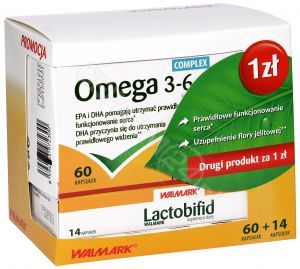 Omega 3-6-9 x 60 kaps + Lactobifid x 14 kaps (Walmark)