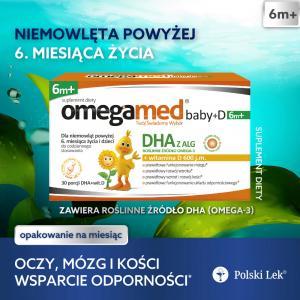 Omegamed Baby+D 6m+ x 30 kaps