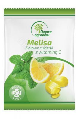 Owoce Ogrodów Melisa - ziołowe cukierki z melisą i witaminą C 60 g