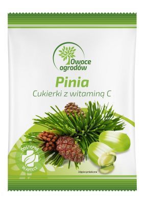 Owoce Ogrodów Pinia - ziołowe cukierki z pinią i witaminą C 50 g