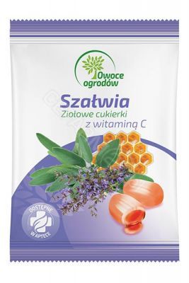 Owoce Ogrodów Szałwia - ziołowe cukierki z szałwią i witaminą C 60 g