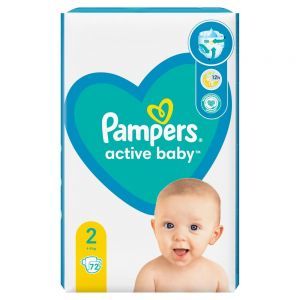 Pampers Active Baby 2 (4-8 kg) pieluchy x 72 szt