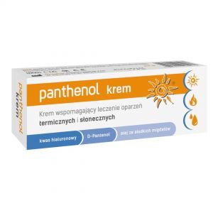 Panthenol krem wspomagający leczenie oparzeń termicznych i słonecznych 30 g