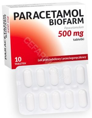 Paracetamol Biofarm 500 mg x 10 tabl