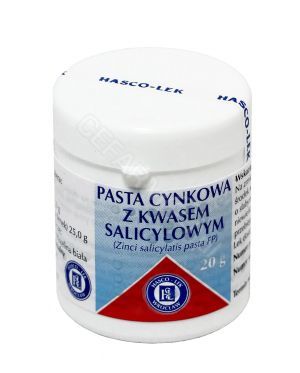 Pasta cynkowa z kwasem salicylowym 20 g