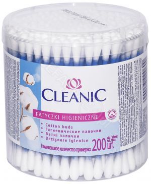 Patyczki higieniczne Cleanic x 200 szt (pudełko)