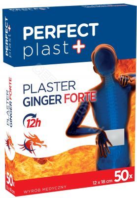 Perfect plast plaster rozgrzewający Ginger Forte 12x18 cm x 50 szt
