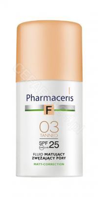 Pharmaceris f - fluid matujący z laktoflawiną spf 25 (03 tanned) 30 ml