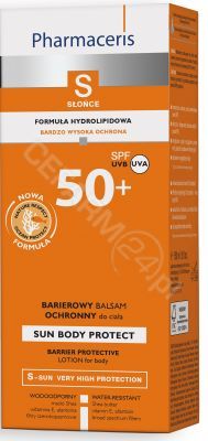 Pharmaceris S - hydrolipidowy łagodzący balsam do ciała spf 50+ 150 ml + 50 ml