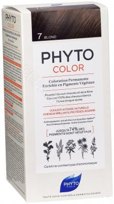 Phyto phytocolor 7 BLOND farba pielęgnacyjna do włosów z pigmentami roślinnymi