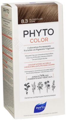 Phyto phytocolor 8.3 JASNY ZŁOTY BLOND farba pielęgnacyjna do włosów z pigmentami roślinnymi