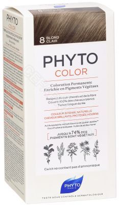 Phyto phytocolor 8 JASNY BLOND farba pielęgnacyjna do włosów z pigmentami roślinnymi