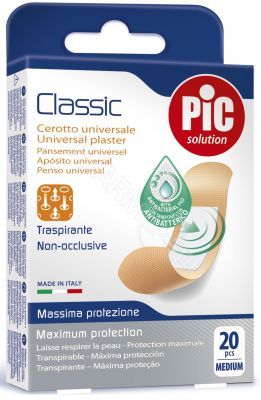 PIC Classic plaster antybakteryjny średni 19 x 72 mm x 20 szt