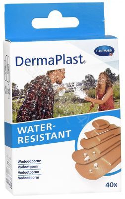 Plastry DermaPlast Water resistant (5 rozmiarów) x 40 szt