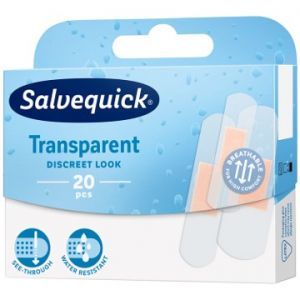 Plastry Salvequick Transparent mix x 20 szt